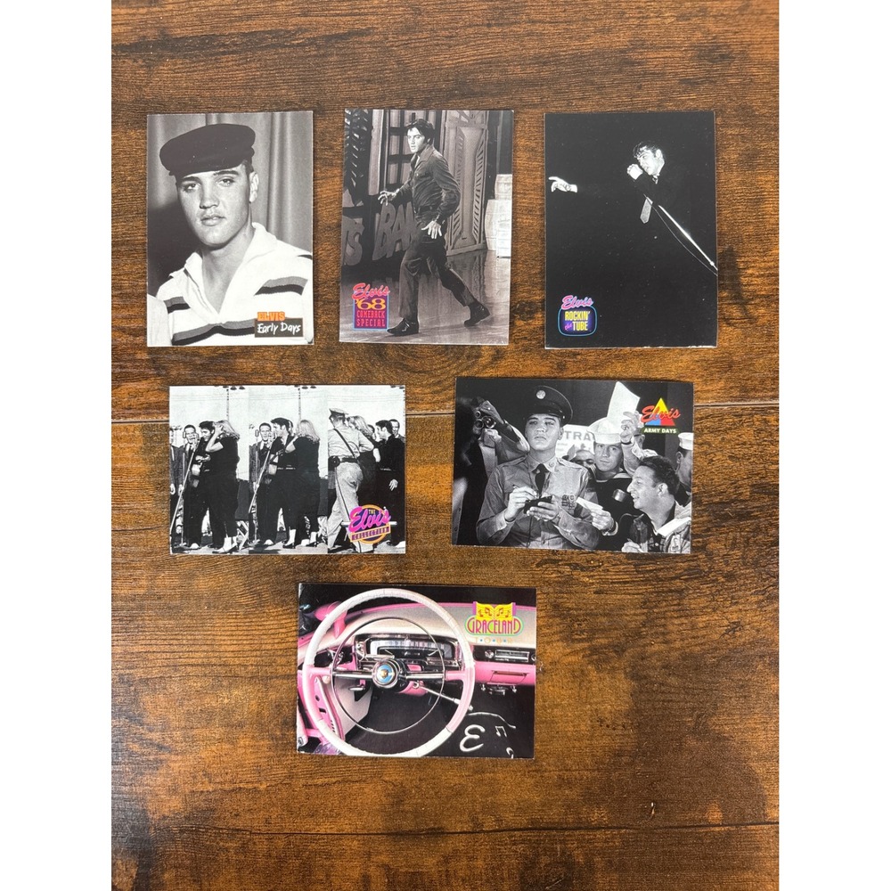 Vintage 1993 Elvis Presley The River Group Trading Card Lot 6pc Collection